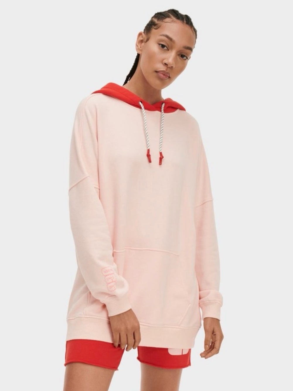 UGG Keira Two-Tone Colorblock Hoodie Size M